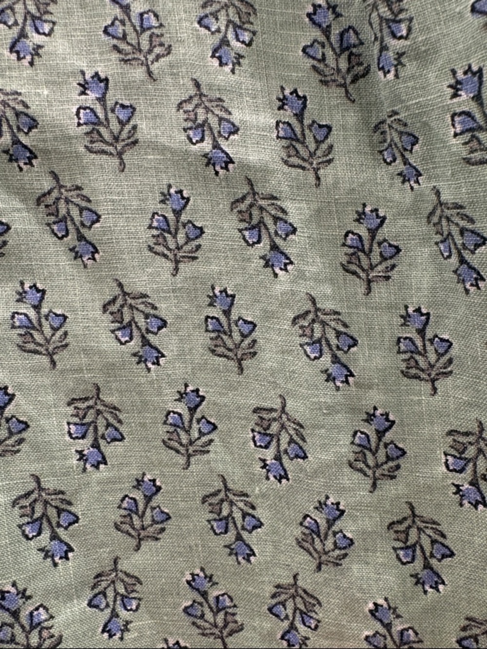 J. Jill Pure Jill 100% Linen Sleeveless Tunic Green Floral Print Size Small - Picture 9 of 12